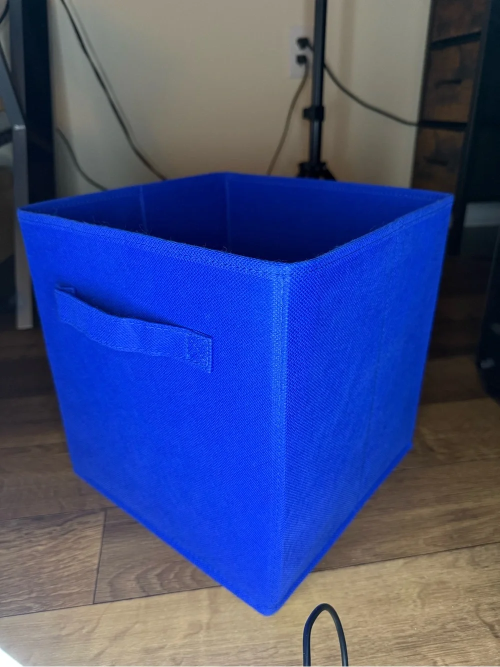 Blue Fabric Storage Bin - Collapsible Home Organizer